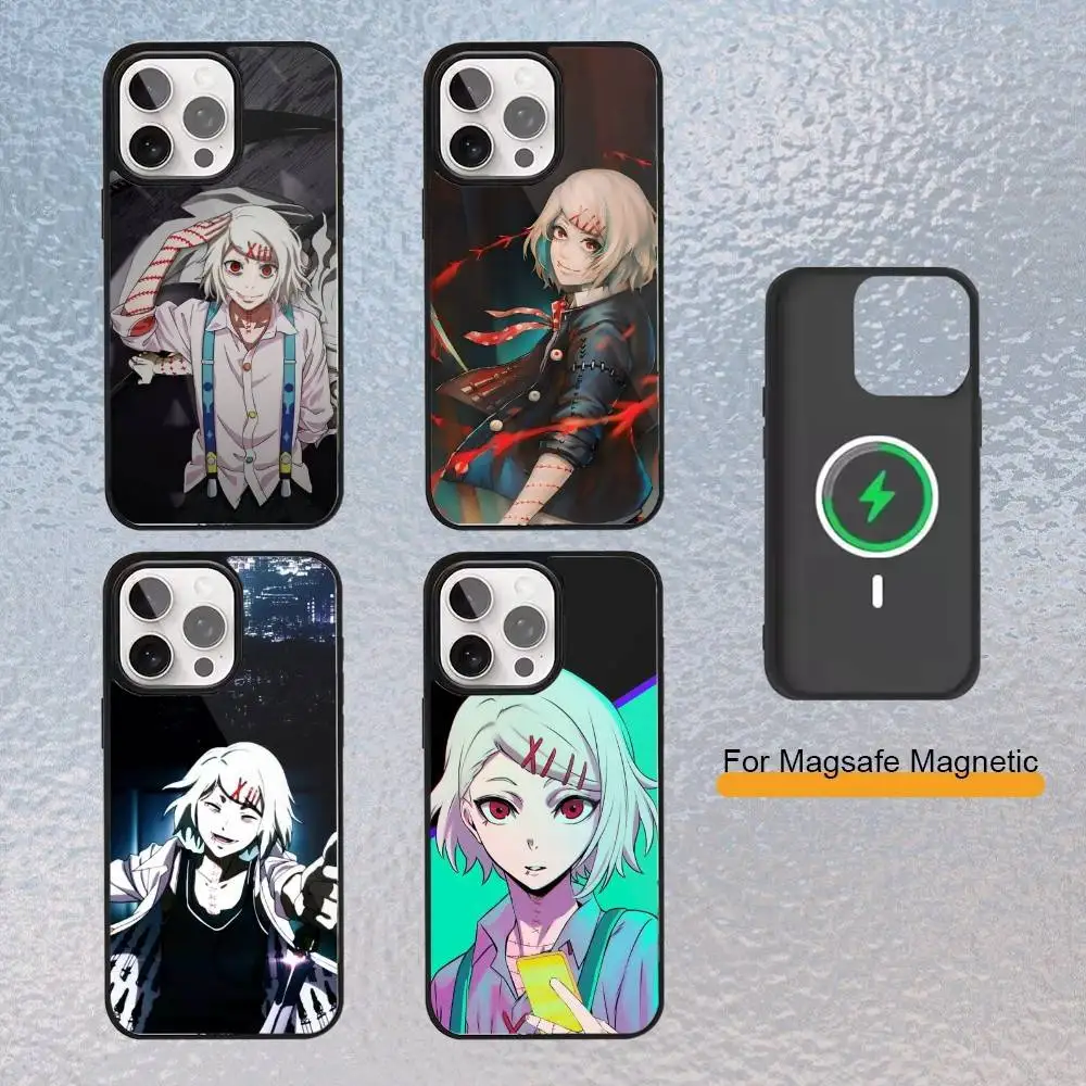 

Tokyo Ghoul JUZO S-SUZUYA Phone Case For iPhone Magsafe Magnetic 17,16,15,14,13,12,11 Wireless Charging cover