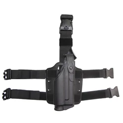 Hunting Flashlight Bearing Drop Leg Holster Tactical Gun Holser for Glock 17 19 Pistol Thigh Holster Case for G17 X200 Light