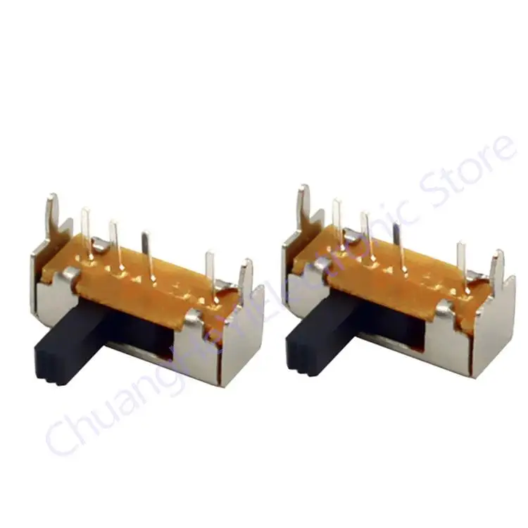 10Pcs SK13D07VG4 DC 50V 0.5A 4 Pin PCB 3 Position 1P3T Mini Right Angle Slide Switches SK13D07