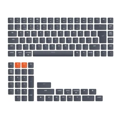 Keychron PT-BR Layout Low Profile Keycap Set for Ultra-Slim Mechanical Keyboards