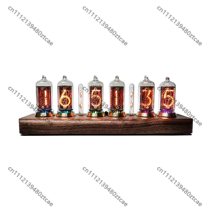 Vintage Nixie Tube Clock Soviet IN8 & IN8-2 Glow Tube Bluetooth Control True Glow Effect Electronic Desk Clock