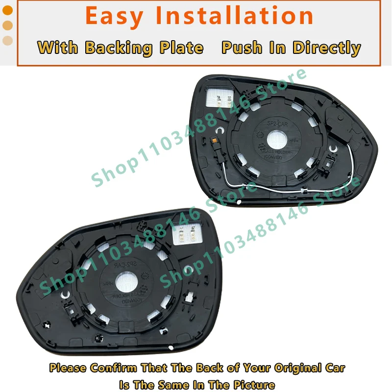 مرآة الرؤية الخلفية الجانبية اليسرى واليمنى لسيارة كيا سيلتوس 2019 2020 2021 2022 2023 2024 2025 مع عدسة مرآة جانبية مدفأة BSD/87611-Q5110 #3