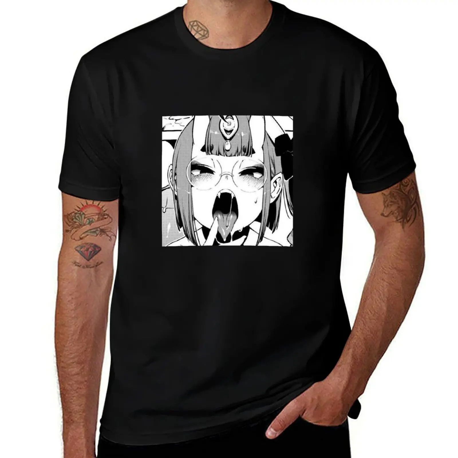 

shirts shirt brand cotton man T-Shirt luxury t man for Succubus shirts funny t 100% t Ahego cotton pack men Manga