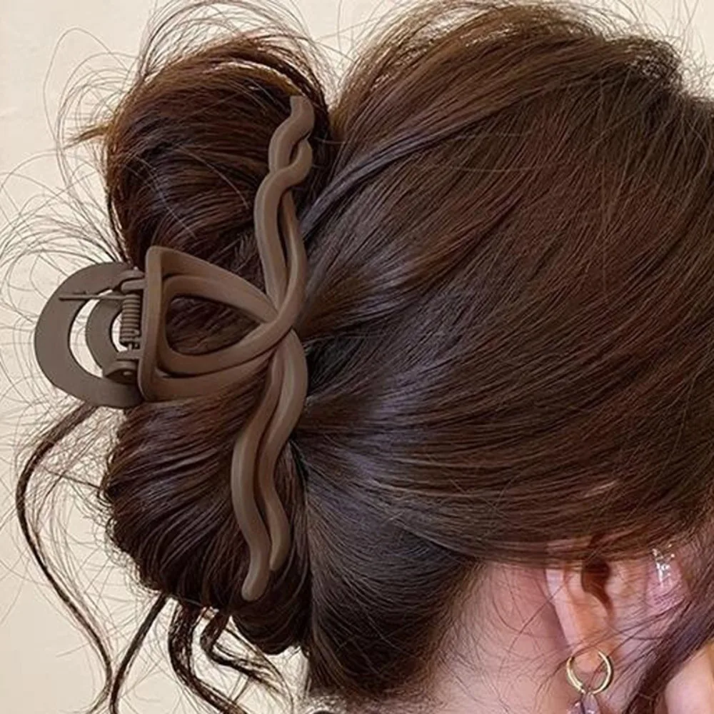 

Vintage Acrylic Wave Cross Hair Claw Styling Tools Hair Accessories Ponytail Clip Back Hair Holder Girl