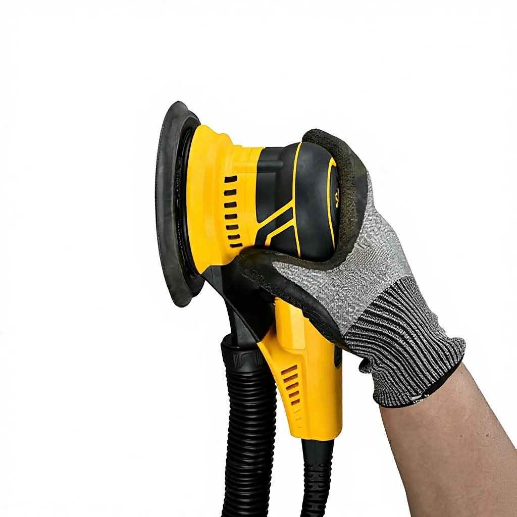 

LM-150A Electric Drywall Sander 350W 150mm Disc 4000-10000r/min Variable Speed Adhesive-Backed Abrasive Orbital Brushless Motor