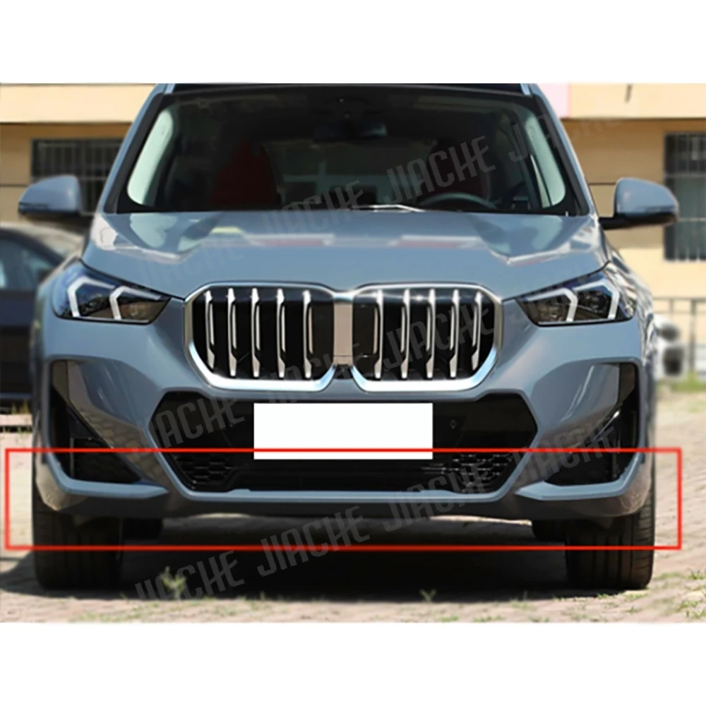 

JCYECF ABS черный передний спойлер для BMW X1 U11 IX1 M Sport 2023+ передний бампер, разделитель губ, диффузор, защита для тюнинга