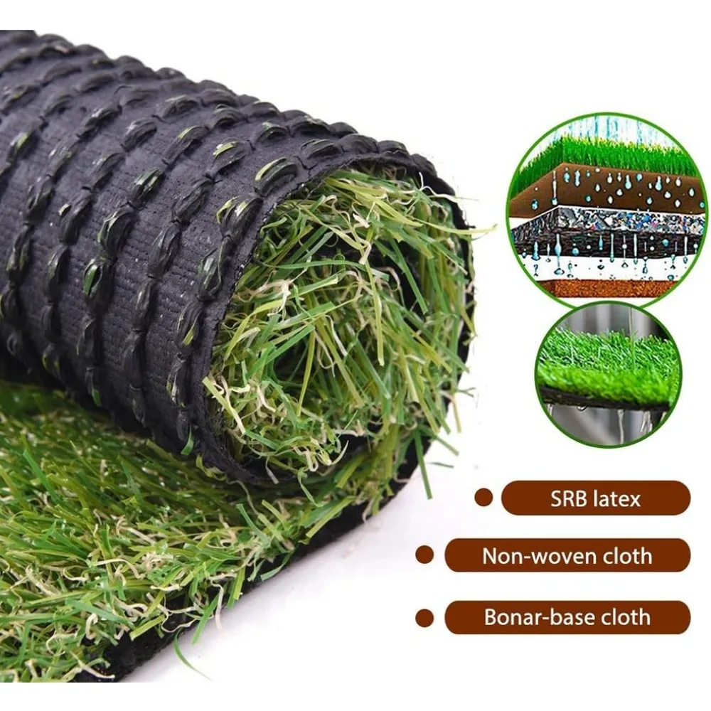 ALTRUISTIC Thick Realistic Artificial Grass Mat Customized Sizes,