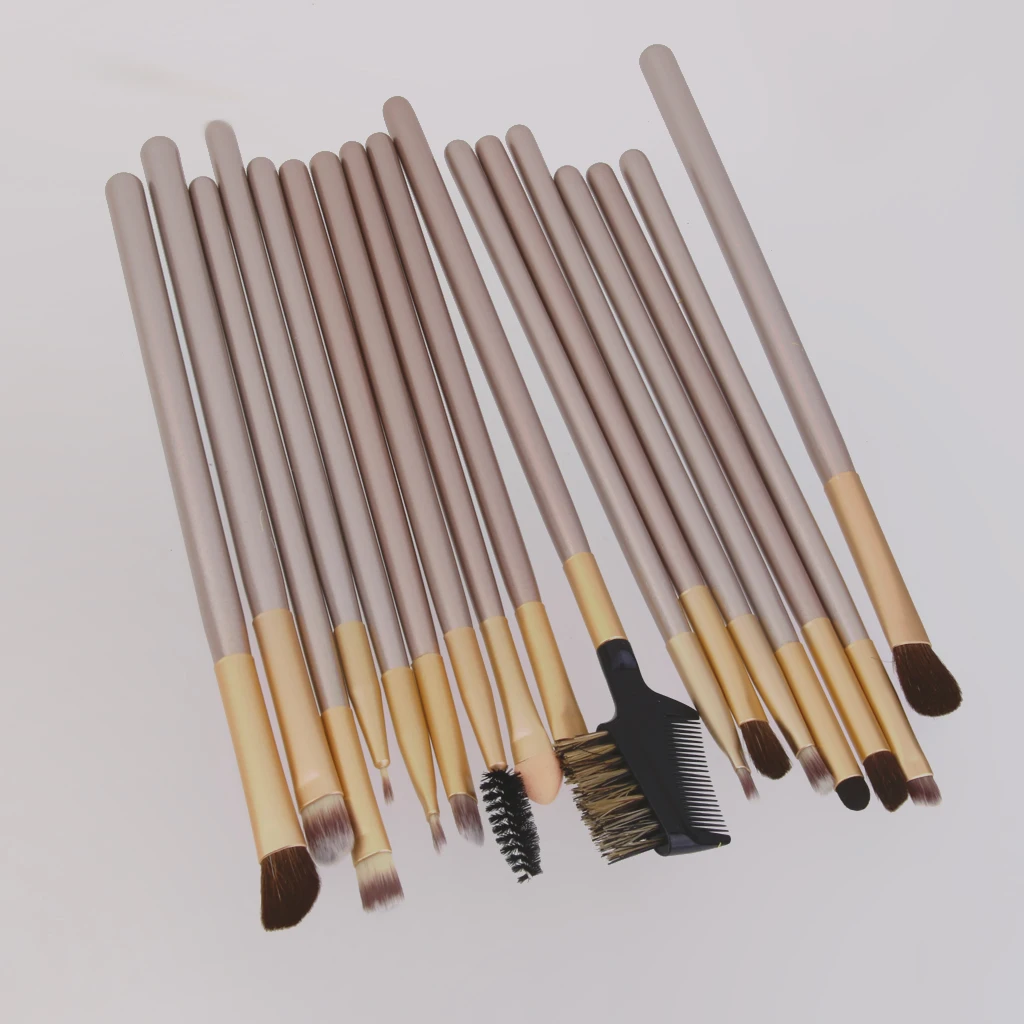 메이크업 브러쉬 세트 골판지 시니 롱 헤어 블러쉬 및 파운데이션 뷰티 도구 여성용 화장품 가방 포함