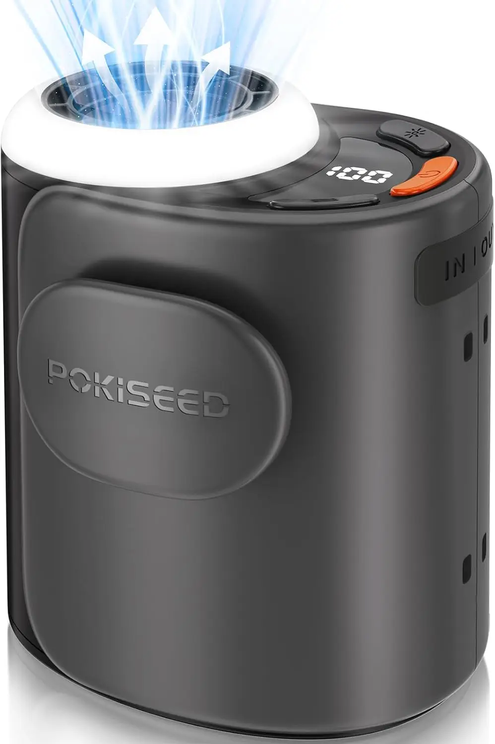 

Прочный портативный вентилятор с аккумулятором 10000 мАч, 40 часами работы, 5-скоростным турбо-охлаждением для строительства, стройплощадок, кемпинга