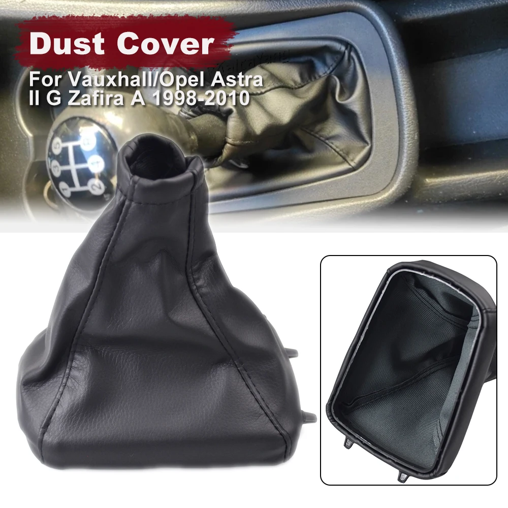 PU Leather Car Shift Gear Knob Lever Gaitor Boot Cover For Vauxhall/Opel Astra II G 1998 1999 2000-2002 2003-2010 Auto Parts