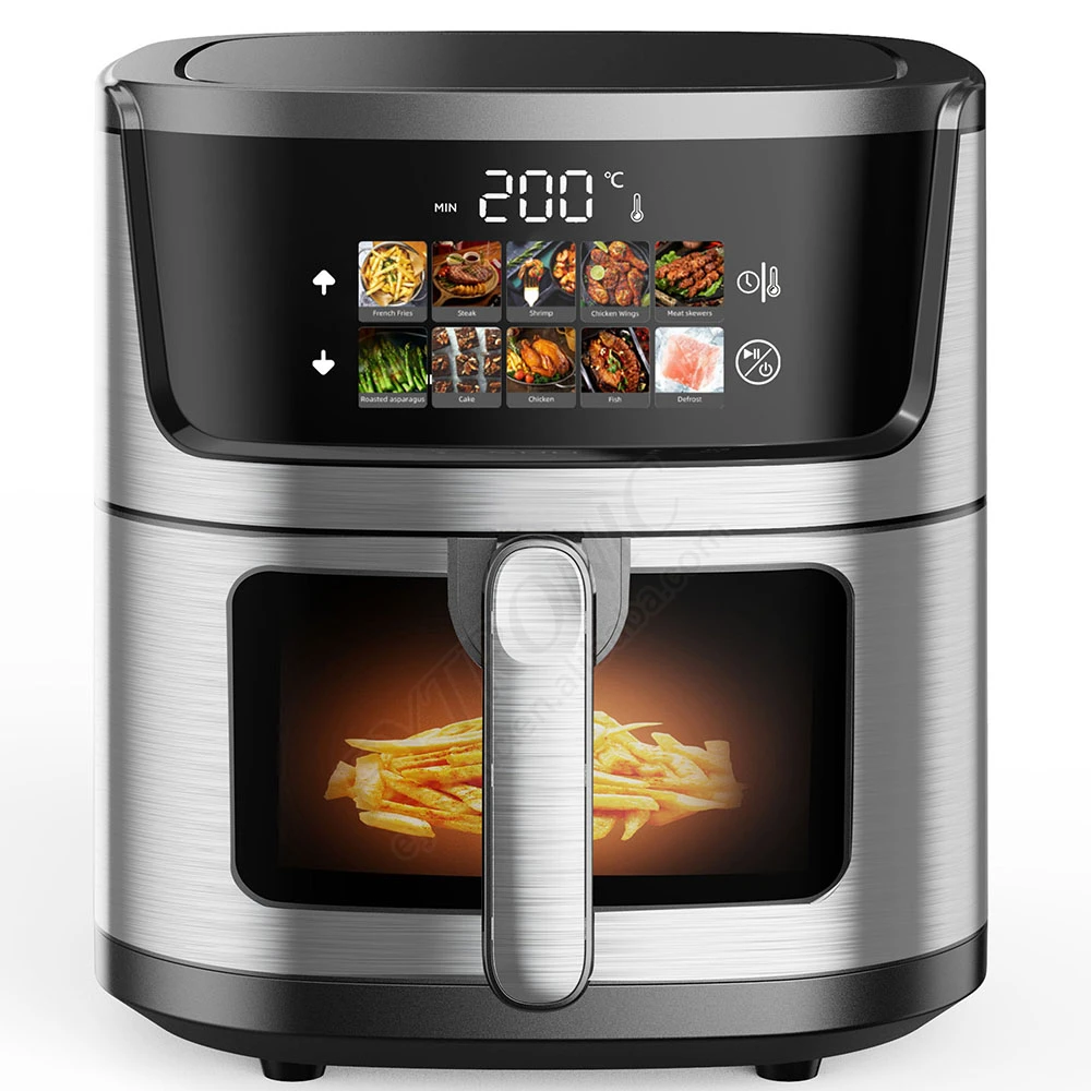 

2026 New Model Multi-functionalWholesale 2025 New Design Big Capacity 9L Stainless Steel Digital Air Fryer with One Touch Pictur