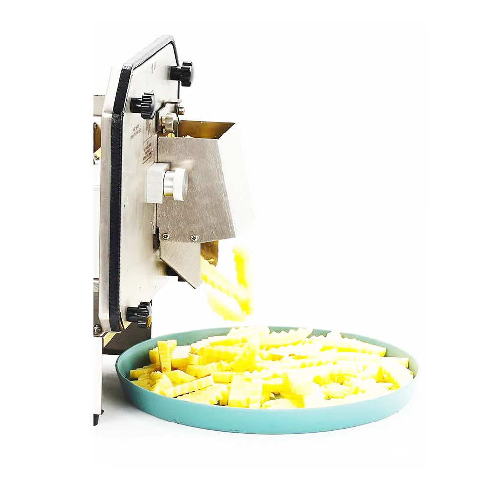 9Mm 12Mm 15Mm Blade Potato Slicer Chopper Waved Cutting Machine French Fries Potato Chip Wavy Slicer Cutting Machine