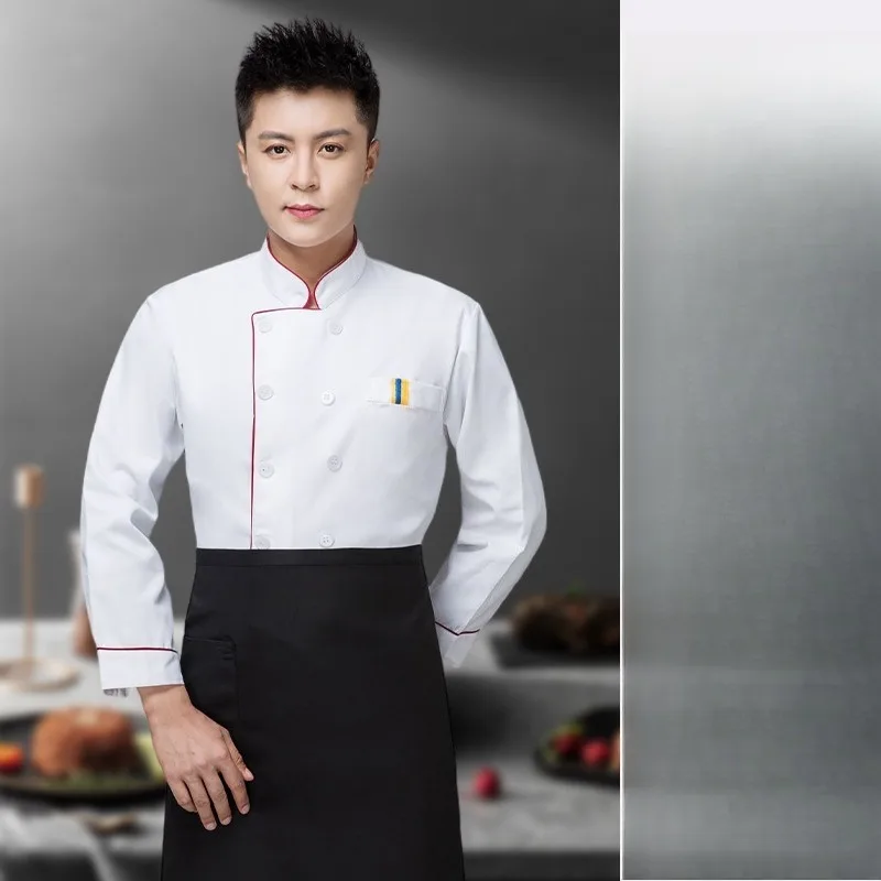 زي الشيف ذو اللون الصلب لمطبخ مطعم المخابز والمعجنات