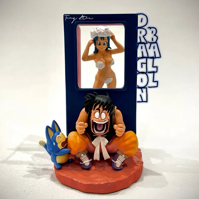 9cm Dragon Ball Z Anime Puar Figure Yamcha Figurine Bulma Pvc Action Figures Statue Collectible Model Decorate Toys Gifts