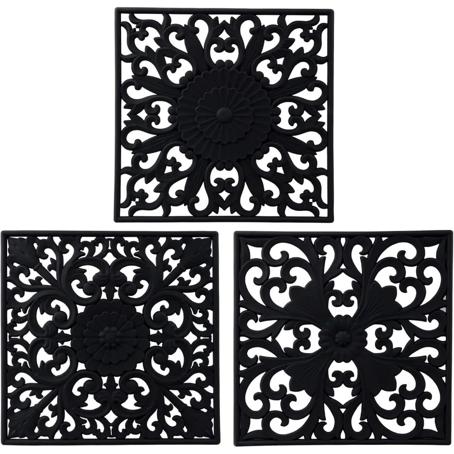 

Подставки для горячих кастрюль и сковородок Квадратные силиконовые подставки для кухни Гибкий силиконовый держатель для кастрюль для стола Нескользящие термостойкие