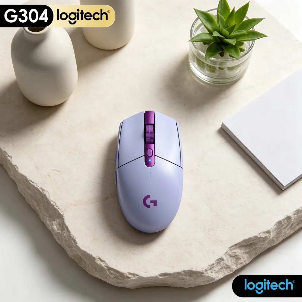 Logitech G304 LIGHTSPEED Wireless Gaming Mouse Anti‑Jamming Tech Work In Crowded Multi‑USB Desktop Environment