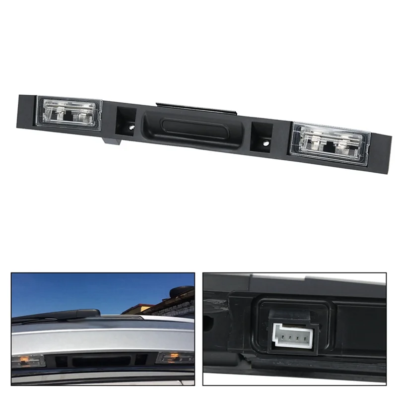 51133403611 لسيارات BMW E83 X3 2004-2010 مجموعة مفاتيح الباب الخلفي للسيارة بجولة التمهيد غطاء صندوق السيارة المقبض الخلفي مع زر مفتاح-A02G #2