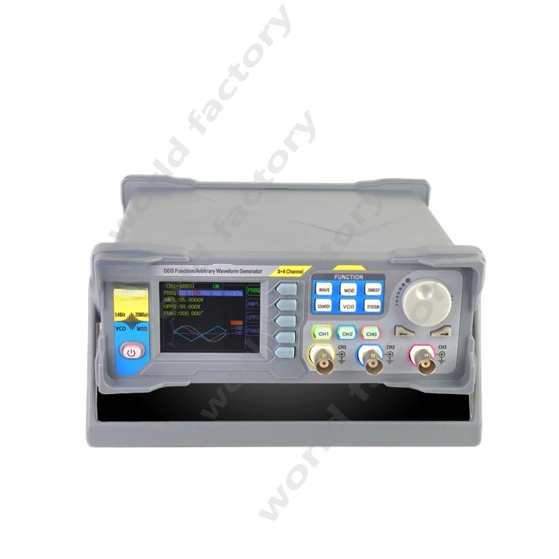 Three-channel function/arbitrary waveform signal generator/four-channel TTL level output