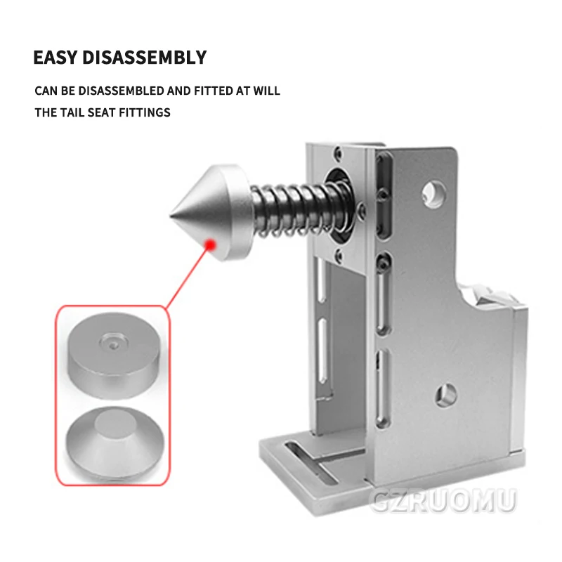 

D80 Rotary Axis Upgradeable Movable Platform Kit for Laser Marking Use Specially 600/900MM Length With Adjustable Tailstock