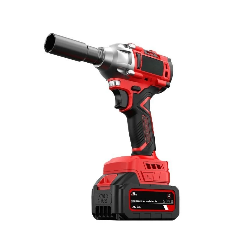 Utility Brushless Electric Wrench High-power Lithium Battery Drill High-torque Impact Tool Set Auto Mechanic
