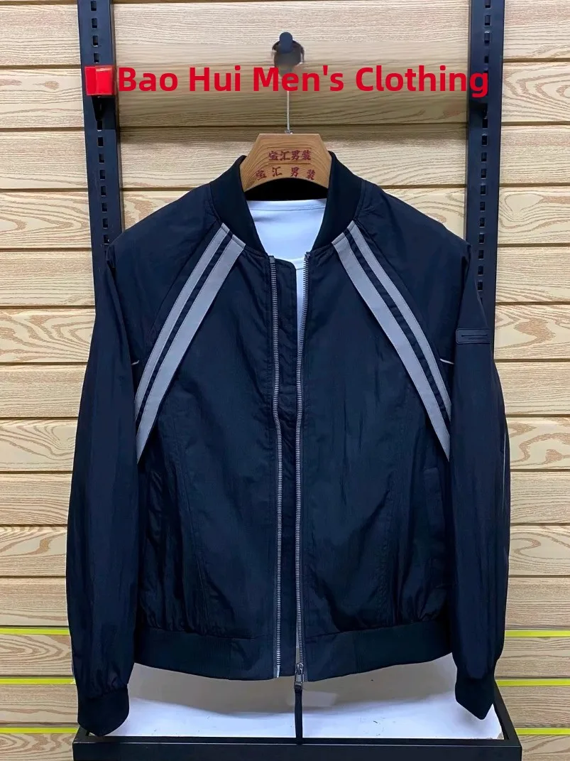 

Мужская осенняя новинка: стильная куртка с бейсбольным воротником, повседневная, универсальная, для отдыха и бизнеса, в европейском стиле, верхняя одежда.