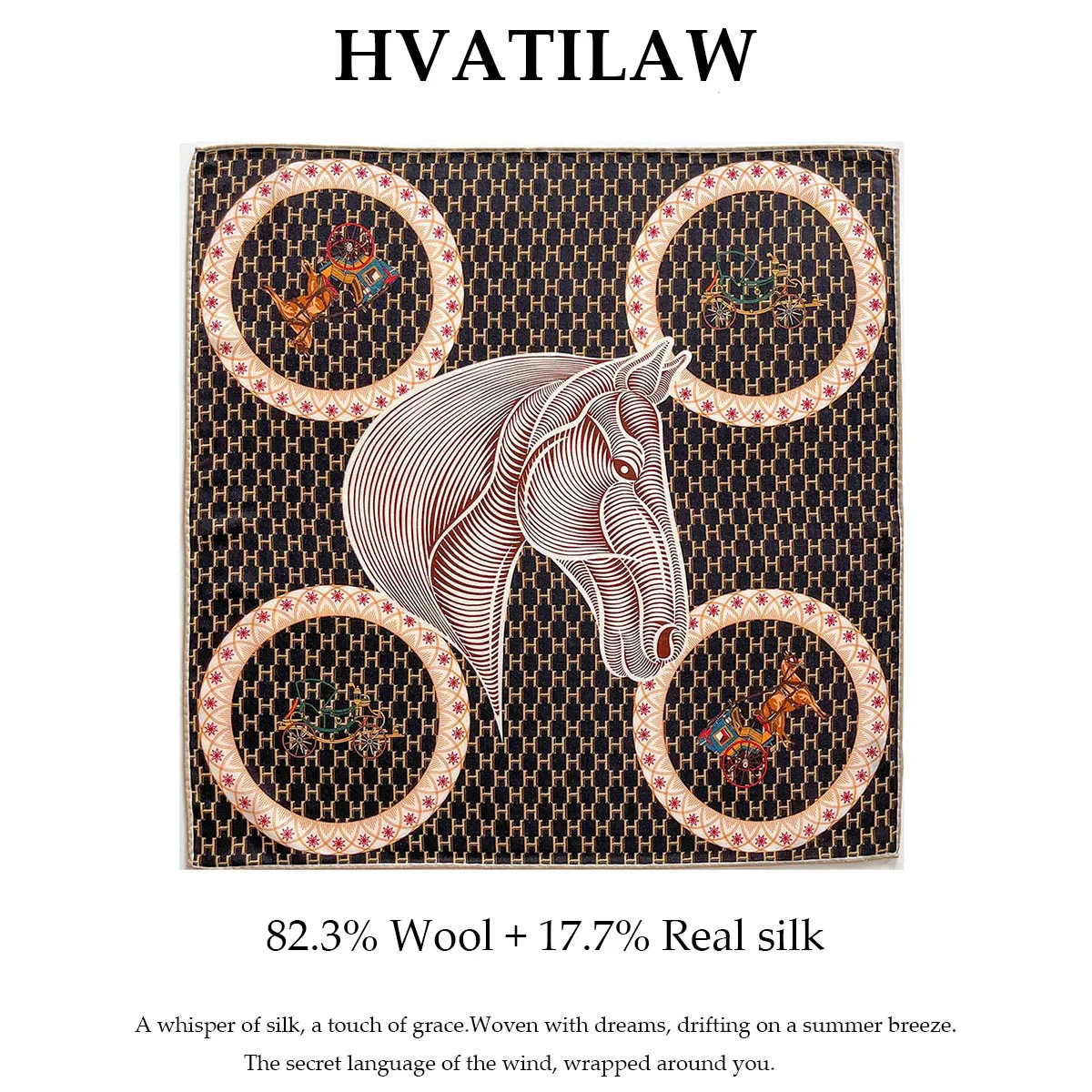 

100% Natural Silk Wool Scarf Double-sided Wrap Kerchief Hijab Shawl Square Scarves Neckerchief Pashmina Neckerchief Headkerchief