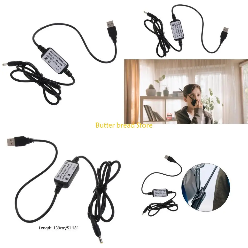 W89C Industrial-grade Walkie-Talkie Charging Cable ABS & Metal Lightweight Cable fitting for VX-5 VX-5R VX-6E VX-6R VX-7E