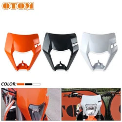 OTOM Enduro Motorcycle Mask Headlight For KTM EXC EXCF XCW XCF 125 250 450 2017-2023 Motocross Plastic Kit Head Light Lamp Cover