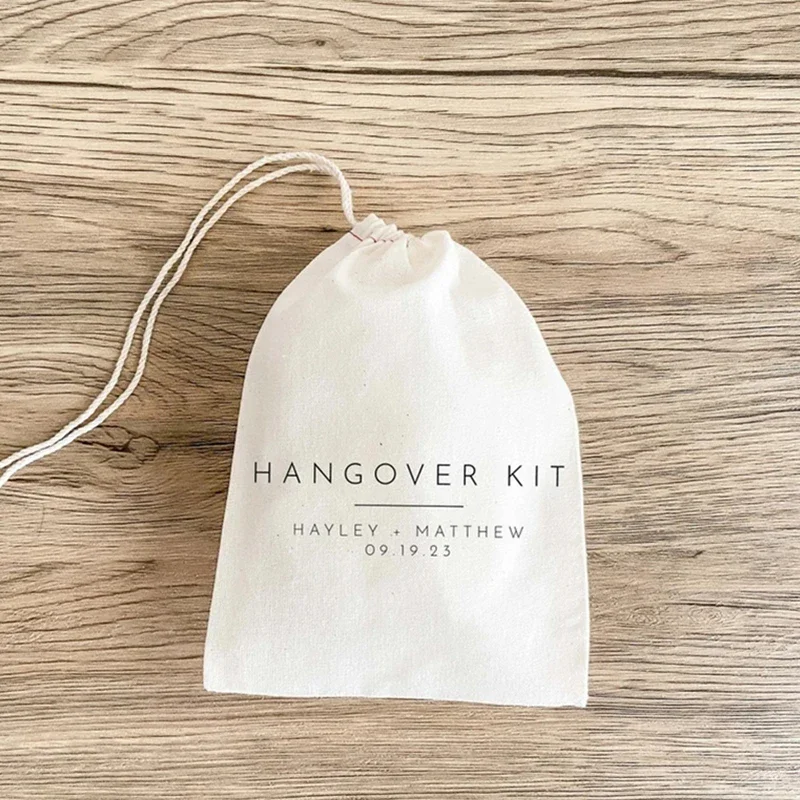 20pcs Minimal Hangover Kit Wedding Hangover Kit Bags Wedding Favor Bags Wedding Recovery Kit Survival Kit In Sickness and Health