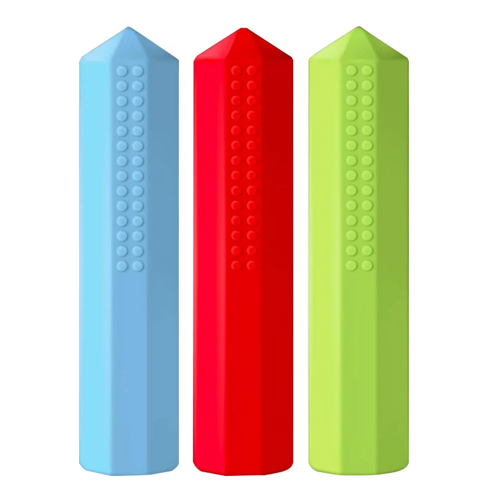 Gumki do ołówków dla dzieci Topper do domu gryzak Fidget Toppers ołówki z żelem krzemionkowym czapki do żucia