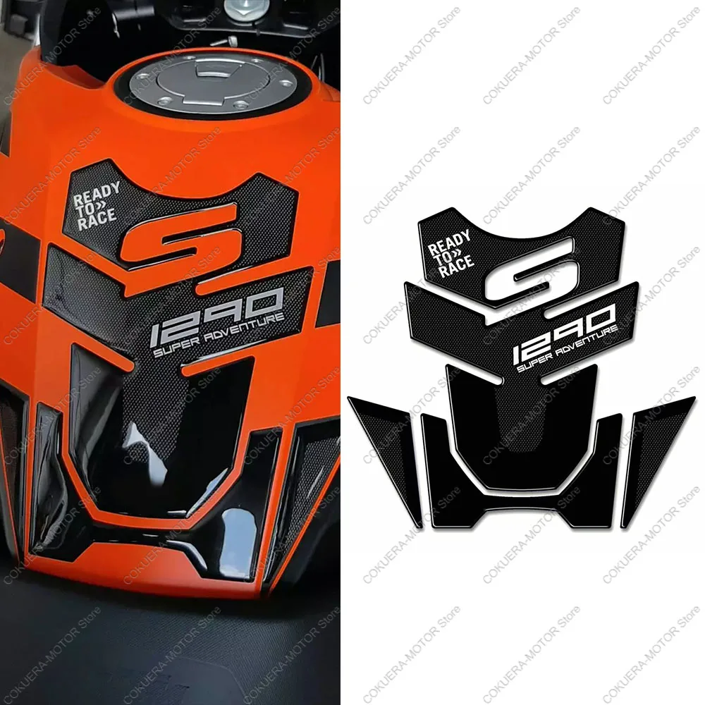 

For 1290 Super Adventure S 2017 2020 Motorcycle 3D Epoxy Resin Protective sticker Fuel Tank Protection Sticker