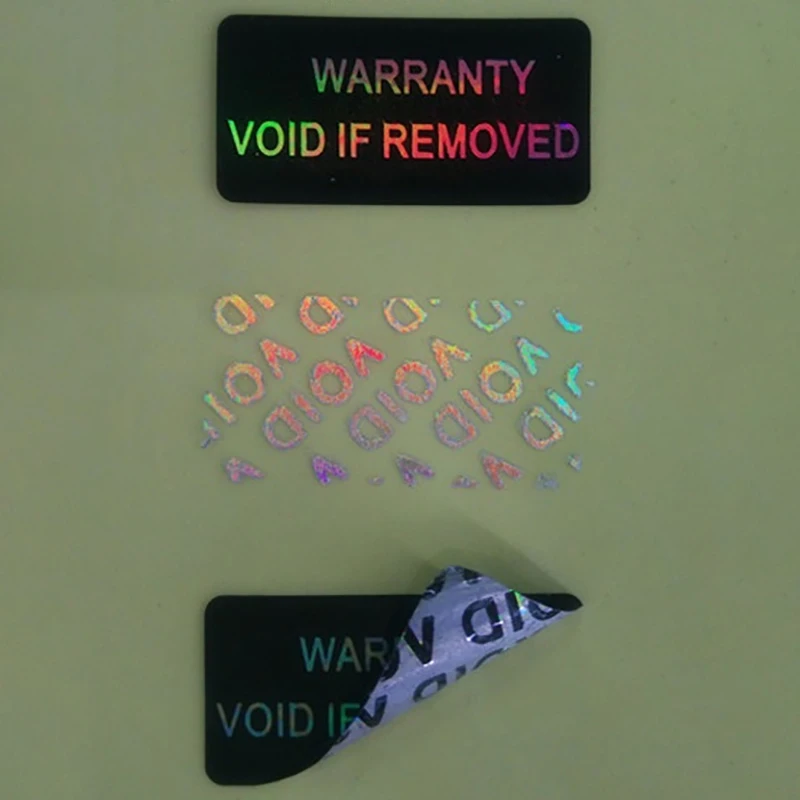 100Pcs Warranty Protection Sticker Security Seal Brittle Paper Tamper Proof Warranty Void Label Adhesive Guanante