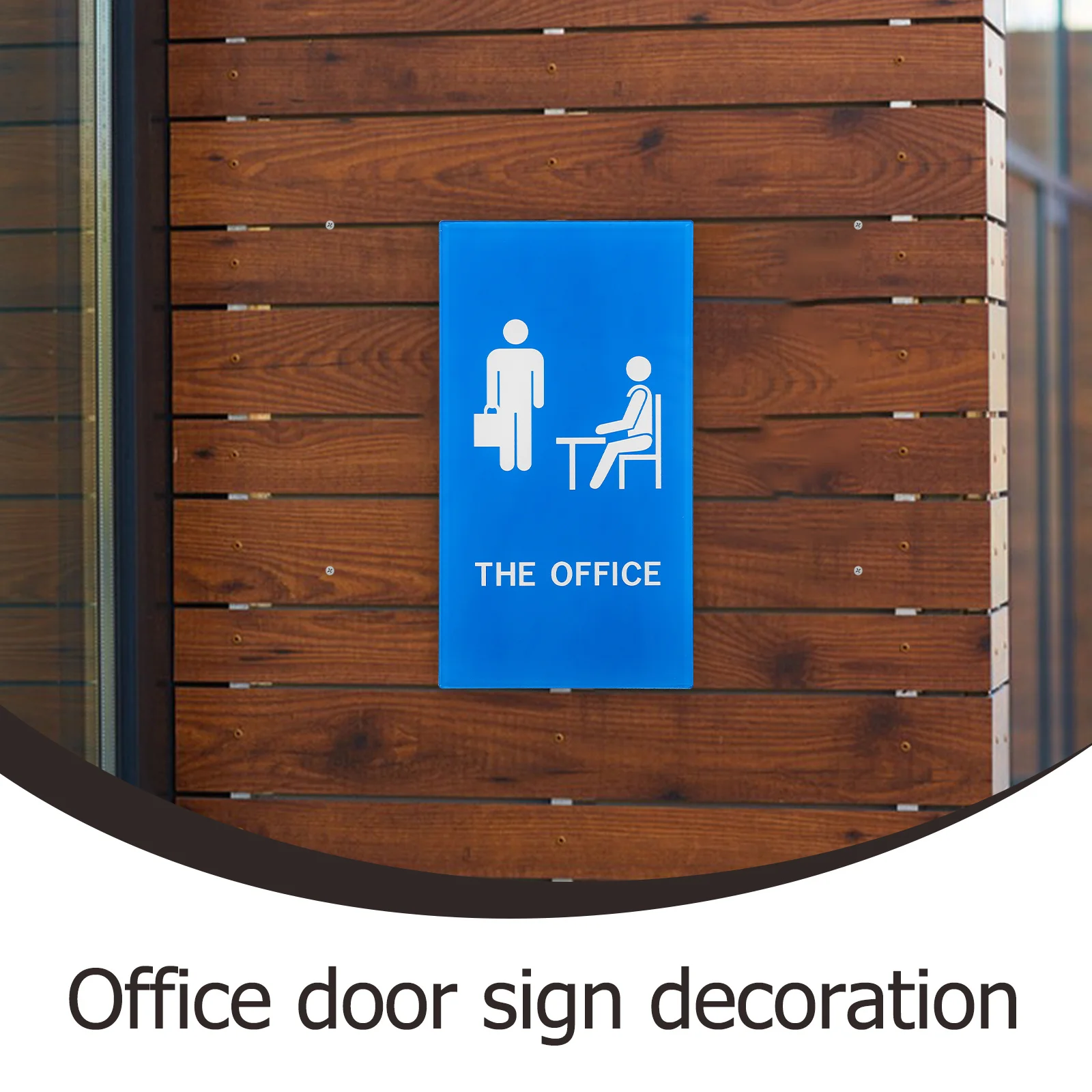 

Practical Acrylic Office Door Sign Easy Installation for Office Clinic Hospital Informative Sign Decor