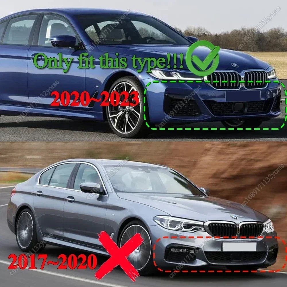 For BMW 5 Series G30 G31 LCI M Performance Style 520i 530i 530d M550i 2020-2023 Front Bumper Lip Spoiler Splitter Bodykit Tuning