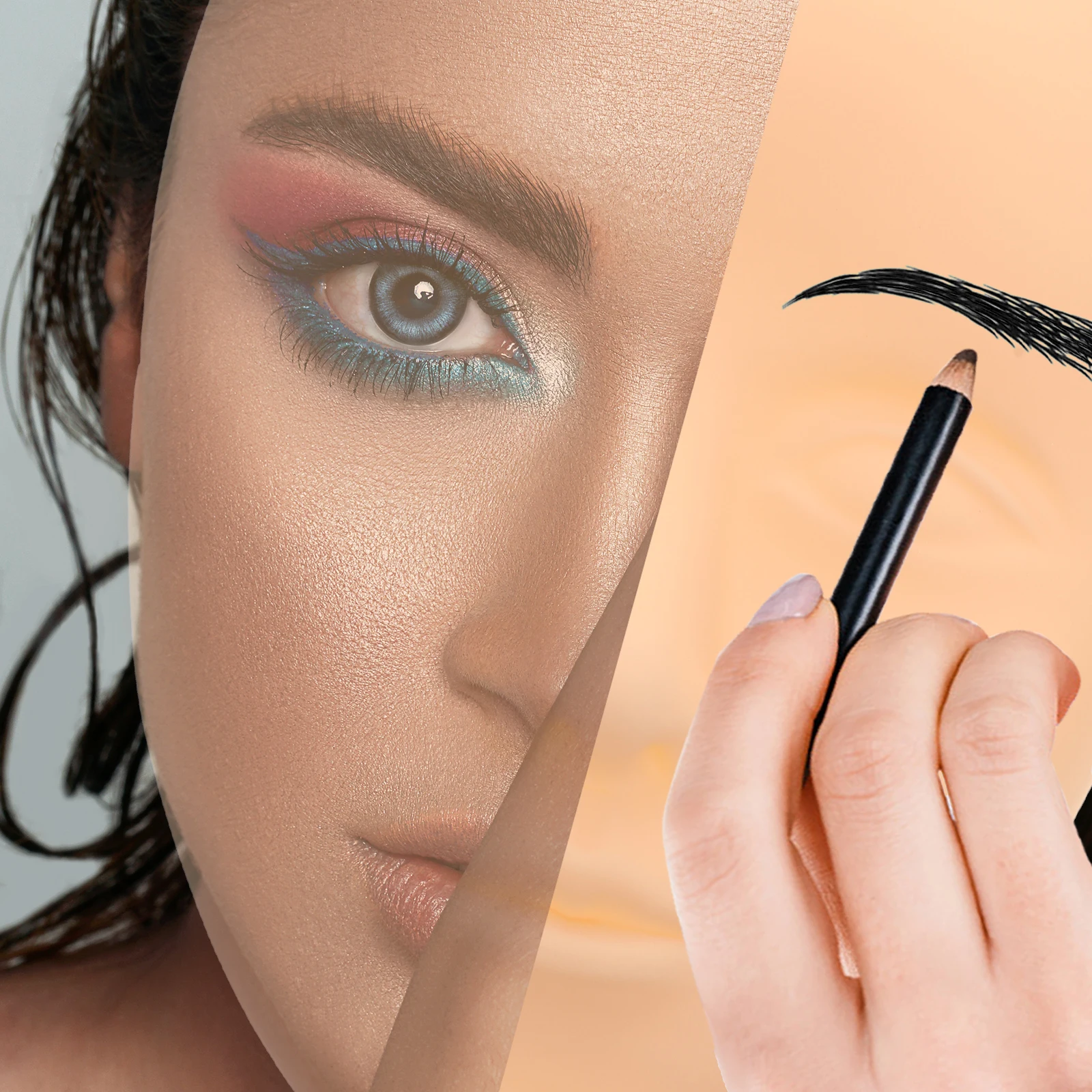 

2 шт. силиконовая кожа человеческого лица 5D стереоскопическая практика поддельная тренировочная кожа для татуировки бровей наращивание ресниц макияж лицо