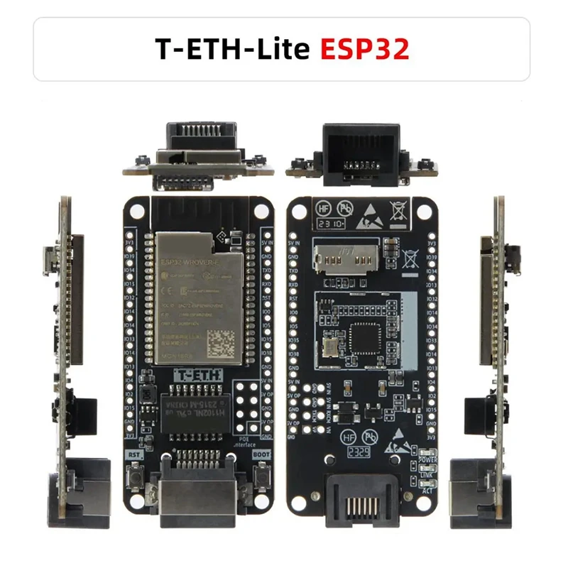 T-ETH-Lite Development Board ESP32-WOVER-E Ethernet Module Support TF Expandable Power POE Shield H673