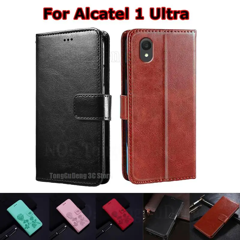 Phone Case For Alcatel 1 Ultra 2022 чехол Magentic Wallet Leather Flip Cover For Carcasa Alcatel 1 2021 2019 Alcatel1 Mujer Etui