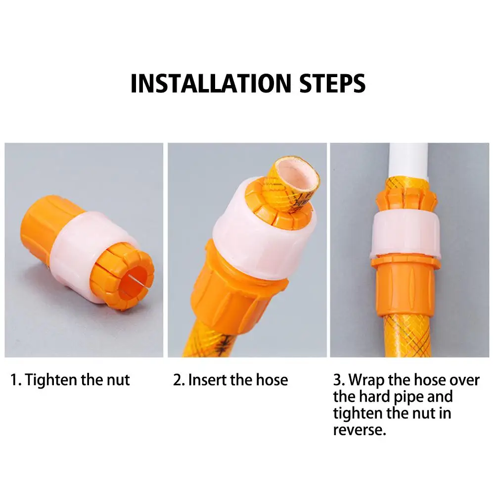Conector rápido de manguera de agua, interfaz de grifo Universal, junta de riego de jardín, herramienta a prueba de reflujo, manguera rápida de riego Fa W8K8, 1 ud.