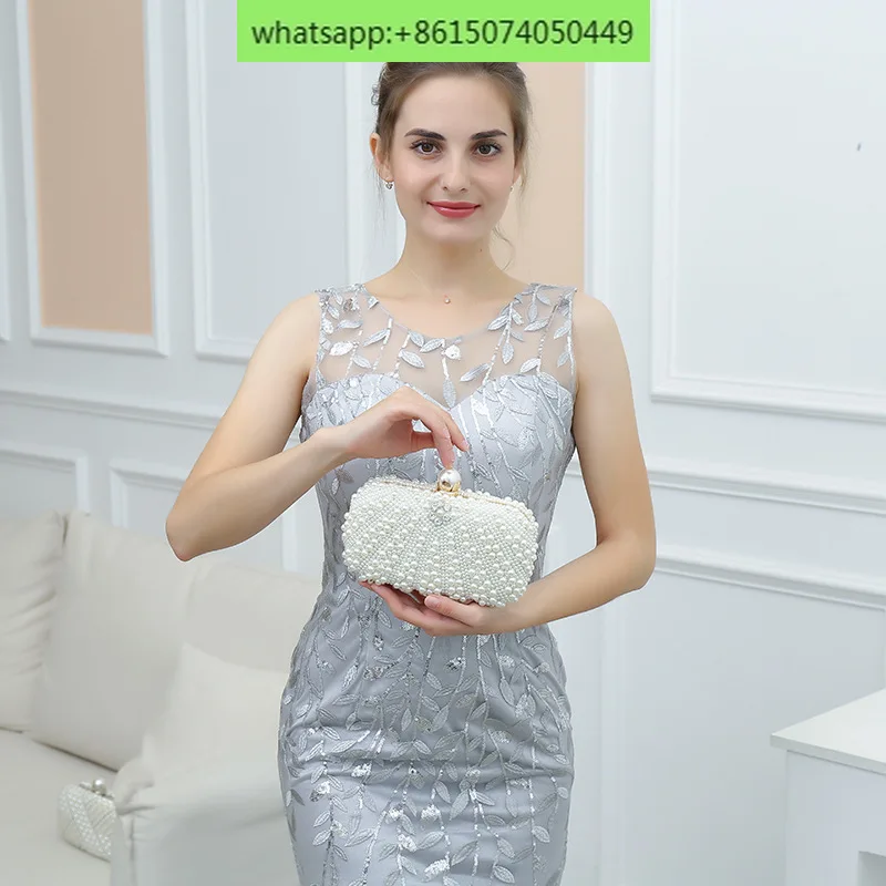 Trendy and Elegant Pearl Banquet Bag Chain Strap Shoulder Bag Elegant and Elegant Celebrity Handheld Evening Bag