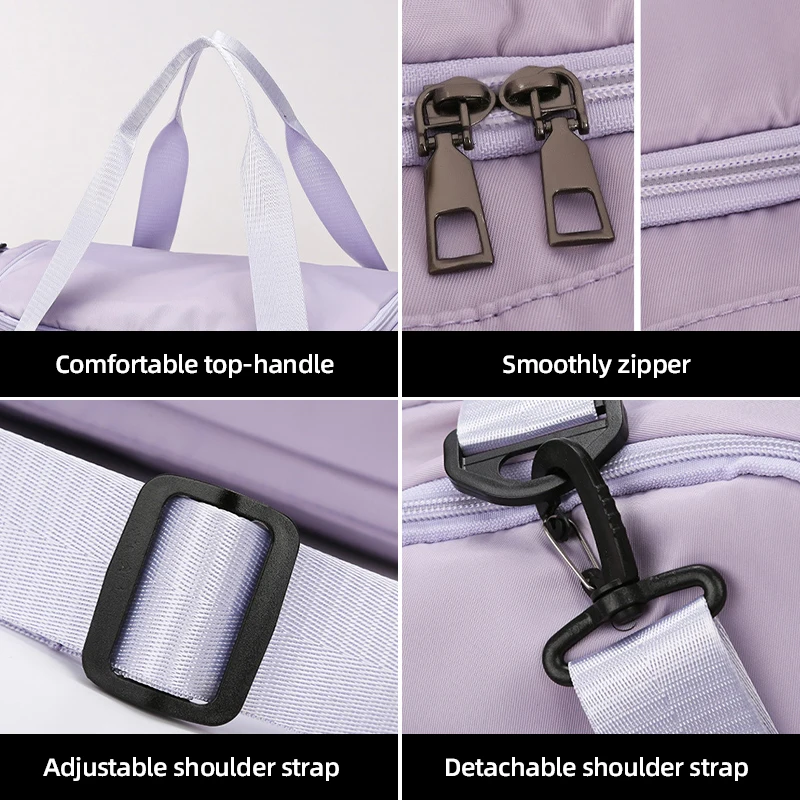 الصالة الرياضية حقيبة اللياقة البدنية الجافة الرطبة في الهواء الطلق السفر رحلة عمل الأمتعة حقائب كروسبودي الأحذية جيب التنقل التخييم على ظهره #5
