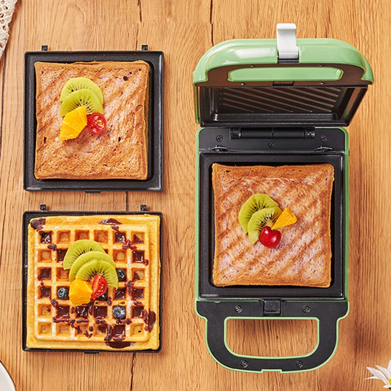 Multifunction Electric Sandwich Maker Toaster Making Machine Breakfast Sandwiches Waffles Roast Meat Omelette Breakfast Molds