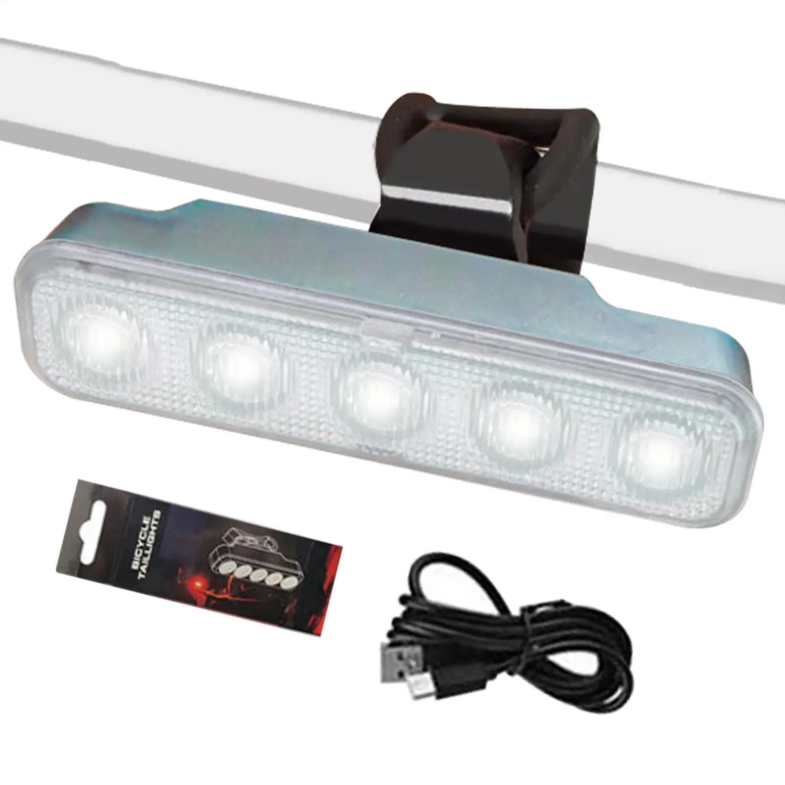 Bicycle Taillights LED 4 Modes Brake Flashing Lamp Waterproof Signals Safety Warning Taillights for Mountain Bike Night Riding