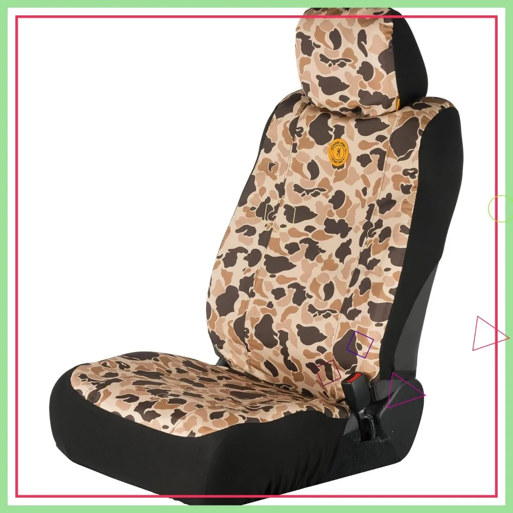 

Universal Low Back Seat Covers, Water & Dirt Resistant for Cars, Trucks, SUVs in Tan Camo