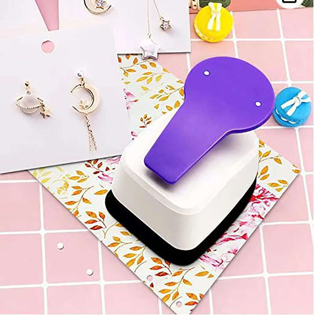 Hole Puncher Earring Card Punch for Double Post Punch Craft Lever Punch Handmade Paper Punch 0.99 Inch Hole