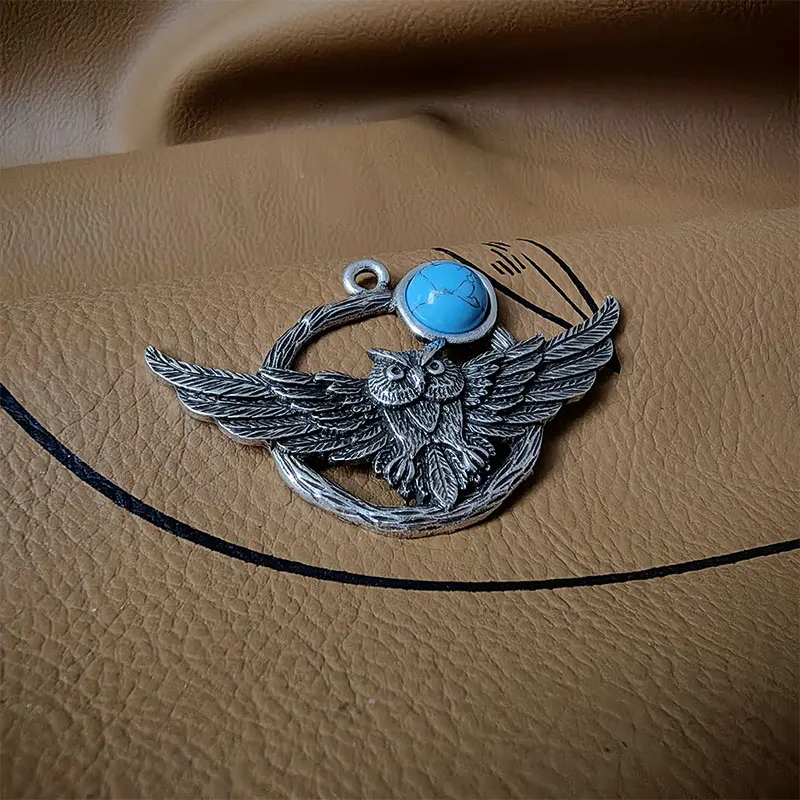 1Pcs Moon And Owl N… - image