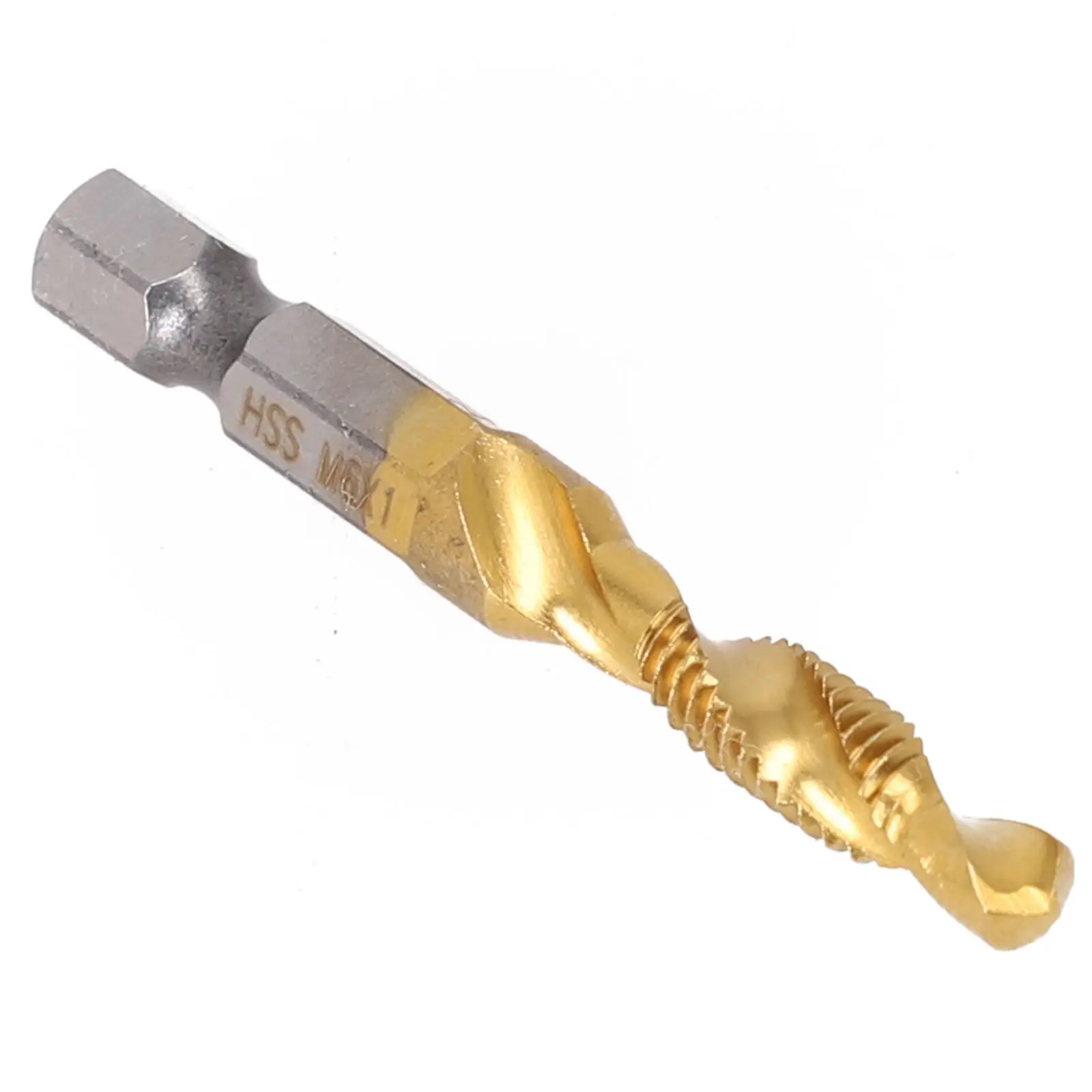 Plated Thread Tap Hex Shank Metric Tap 1pcs Gold Hole Tapping Chamfering In Magnesium Alloy Plastic Tin Alloy Wood