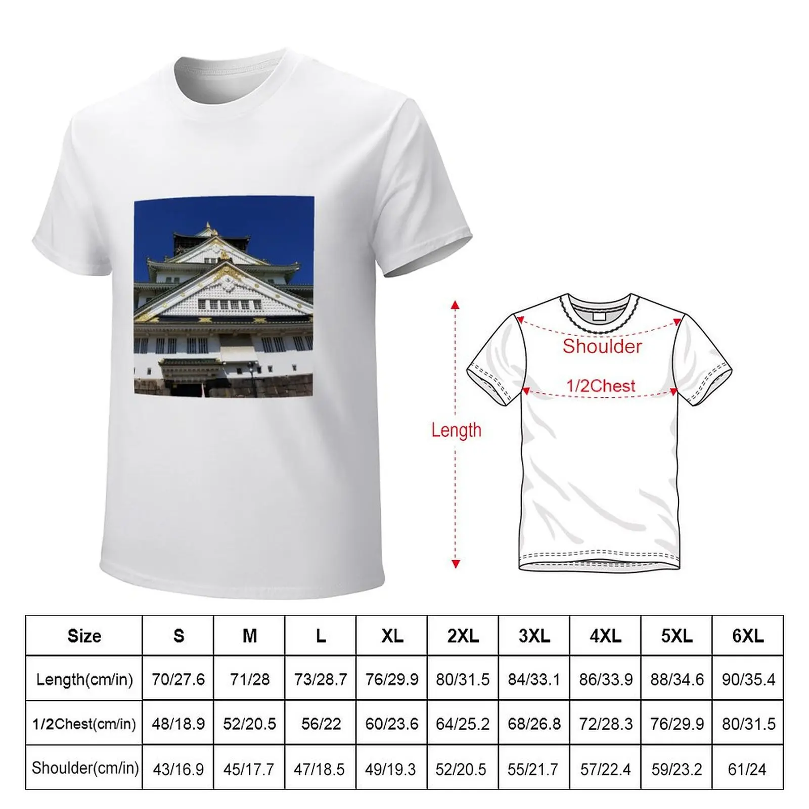 OSAKA CASTLE - SUMMER T-Shirt summer clothes blacks anime clothes sublime t shirts for men cotton