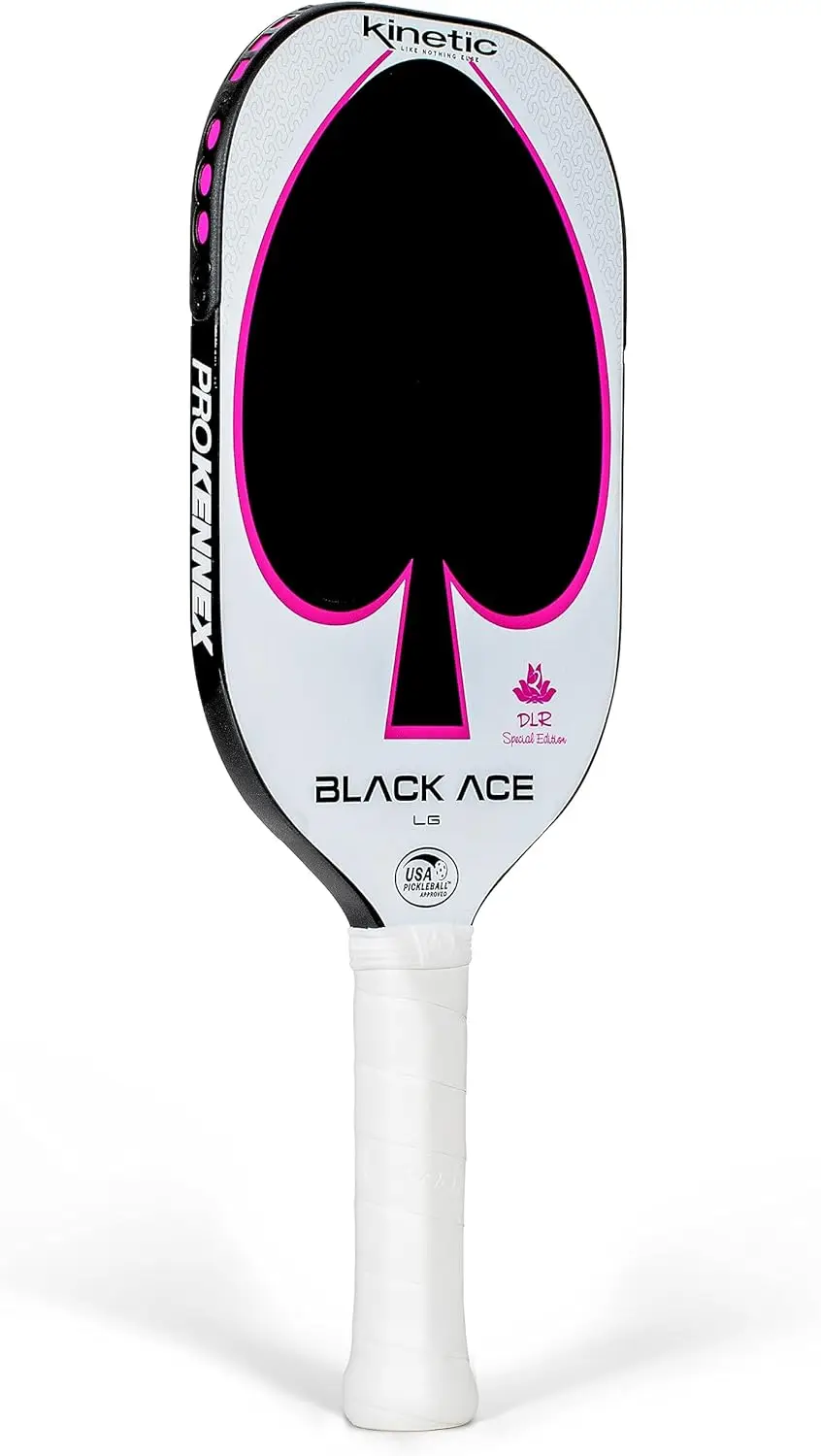 Black Ace-Pickleball Paddle with Toray 700 Carbon Fiber Face, Comfort Pro Grip, USAPA Approved