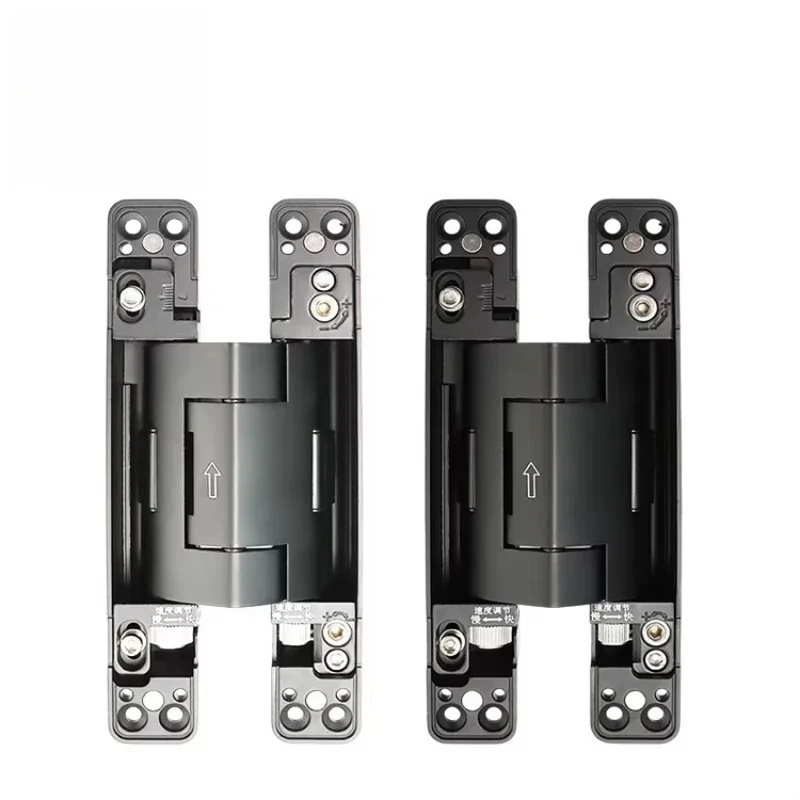 188x30mm Aluminum Alloy Invisible Concealed Hinge, adjustable high load-bearing hydraulic concealed hinge