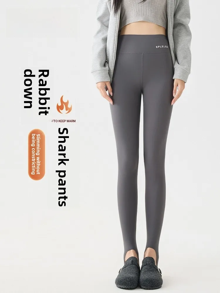 

Женские утепленные леггинсы для йоги с высокой талией, утягивающие, с эффектом контроля живота, базовый слой для сохранения тепла